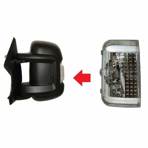 Clignotant de rétroviseur gauche pour Fiat Ducato X250/X290, Citroën Jumper et Peugeot Boxer (2007–2017)