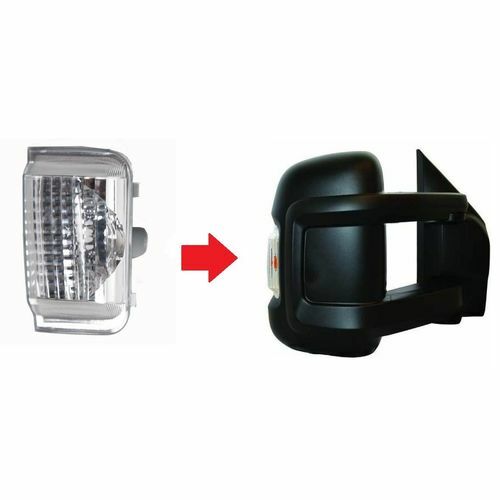 Clignotant de rétroviseur droit – Fiat Ducato / Citroën Jumper / Peugeot Boxer - de  2007 à  2017 -