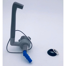 Miniature ROBINET CONTACTEUR RABATTABLE GRIS RACCORD TETINE 10/12mm - COMET N° 1