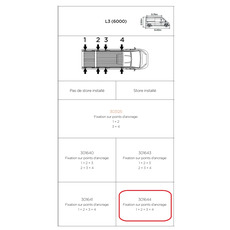 Miniature GALERIE ROOF RACK POUR STORE 6200 / 6300 H2L3 - THULE N° 2