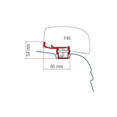 Kit d''installation VW T5/T6 DEEP BLACK pour store F40 VAN - version conduite à droite - FIAMMA