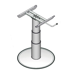 Miniature PIED DE TABLE COLONNE TELESCOPIQUE DE 320 A 695 MM N° 3