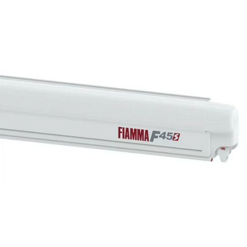 STORE F45S -  4.25M - BOITIER POLAR WHITE - TOILE ROYAL GREY - FIAMMA