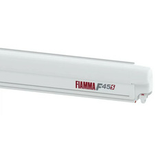 STORE F45S -  4.25M - BOITIER POLAR WHITE - TOILE ROYAL GREY - FIAMMA