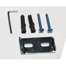 Miniature Patère double avec crochet métal chromé rond N° 1