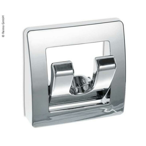 Porte manteau chromé pliable avec 2 crochets - FAWO