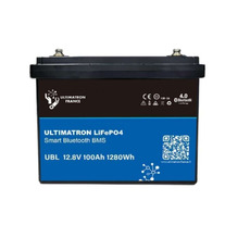Miniature Batterie Lithium LiFePO4 Smart BMS - 12.8V 100AH - PRO - ULTIMATRON N° 0
