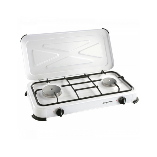 RECHAUD GAZ - 2 FEUX BLANC - KEMPER - GIMEG