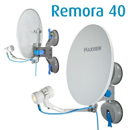 ANTENNE SATELITTE REMORA 40 CM A VENTOUSE - MAXVIEW