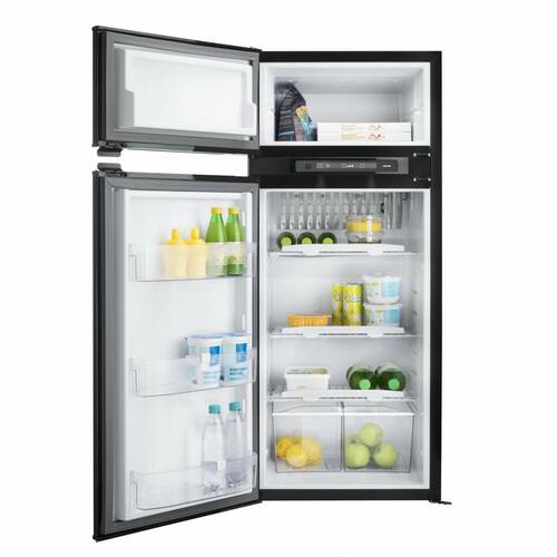 Réfrigérateur trimixte 149L à absorption N4150A LCD tactile - COLORIS NOIR - PORTE CONVEXE AVEC CADRE - THETFORD