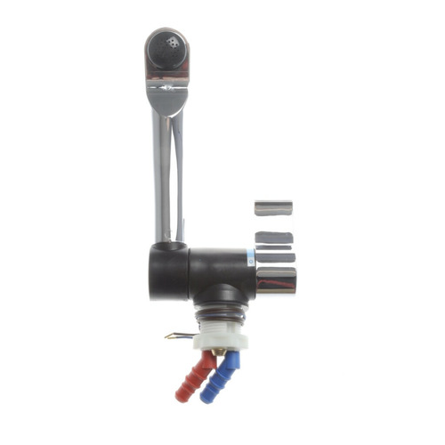 Robinet mélangeur rabattable avec contacteur série 2005 chrome raccord tétine 10/12mm - REICH