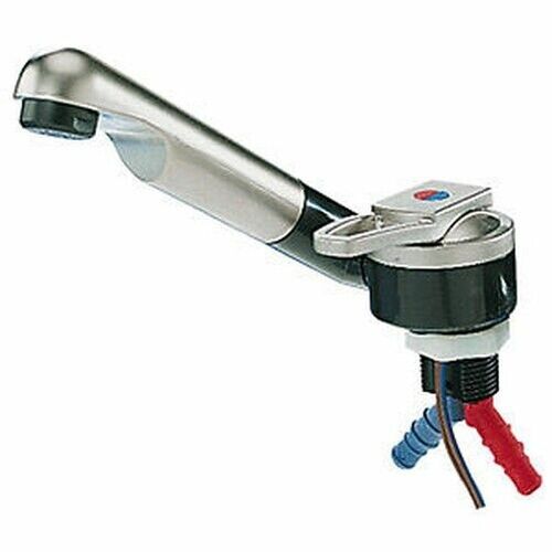 ROBINET MITIGEUR RABATABLE A CONTACTEUR NOIR/CHROME CERAMIQUE RACCORD TETINE 10/12mm- REICH