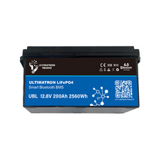 Miniature Batterie Lithium LiFePO4 Smart BMS - 12.8V 200 AH- PRO - ULTIMATRON N° 1