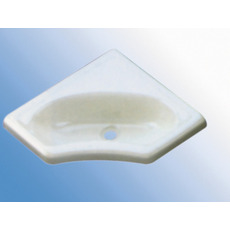 Miniature MINI LAVABO D'ANGLE ENCASTRABLE BLANC EN PST 34,5 x 34,5 x 11,6 cm N° 0