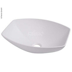 Miniature LAVABO SEMI-OVALE 'DESIGN' - PLASTIQUE BLANC 40 x 30 x 13,5 cm N° 0