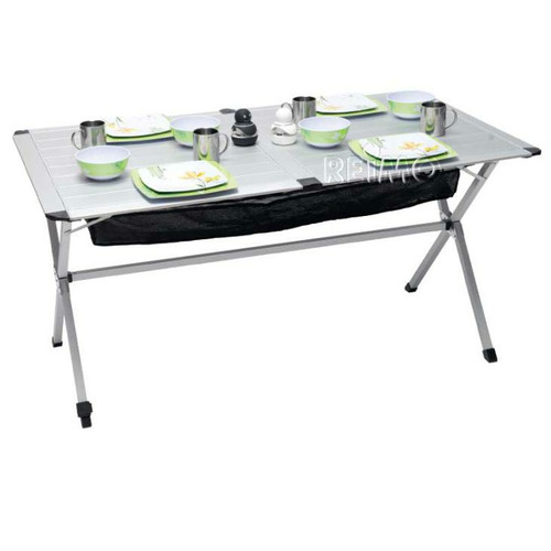 TABLE ALU ENROULABLE TITAN SPACE 2 - 140x80x70cm - CAMP 4 - CAMP4