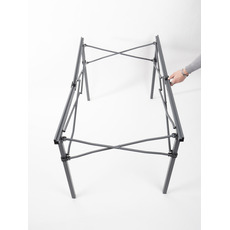 Miniature  TABLE PLIANTE ALUMINIUM ANTHRACITE RAUMA II - 120X70CM - CAMP 4 N° 4