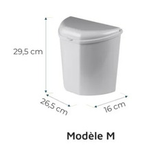 Miniature Poubelle avec supports - Dustie - 6L  KAMPA  N° 2
