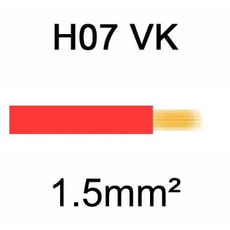 Câble H07VK cuivre souple 1.5mm² Rouge - MON CAMPING CAR