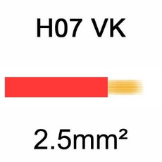 Câble H07VK cuivre souple 2.5mm² Rouge - MON CAMPING CAR