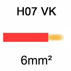 Câble H07VK cuivre souple 6mm² Rouge - NEXANS