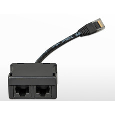 Miniature RJ45-splitter 1xRJ45 male/15 cable/2xRJ45 female N° 1