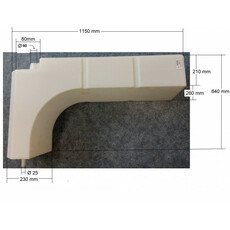 Miniature Réservoir 90 L spécial pour passage de roue côté droit - CHANTAL N° 1