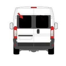 Miniature Baie FIXE pour porte charnière 270° arrière gauche pour Ducato/Boxer/Jumper à partir de 2007 et Movano > 2021 - L1-L2-L3-L4 N° 1