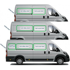 Miniature Baie FIXE pour porte charnière 270° arrière gauche pour Ducato/Boxer/Jumper à partir de 2007 et Movano > 2021 - L1-L2-L3-L4 N° 3