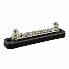 Miniature BUSBAR 150 A / 70 V - 2 PÔLES ET 10 VIS - VICTRON N° 1