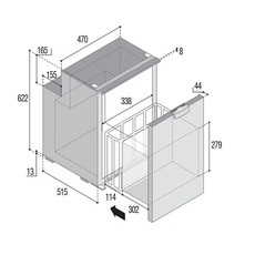 Miniature RÉFRIGÉRATEURS À COMPRESSION C90DW TIROIR - VITRIFRIGO N° 1