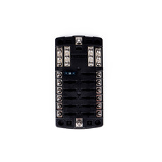 Miniature Boitier porte fusibles 12 circuits entrée/sortie DC + et - N° 1