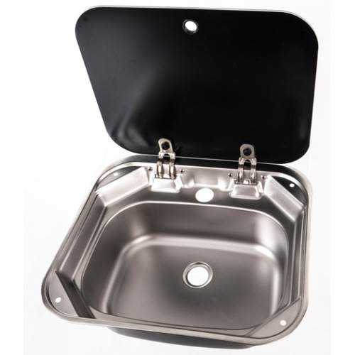 Evier avec couvercle - 415 x 365 - INOX - CARBEST 