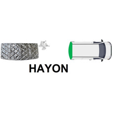 NRF Rideaux isolants pour fenêtres arrières - HAYON C. BERLINGO - P. PARTNER 1996 - 2008- NRF