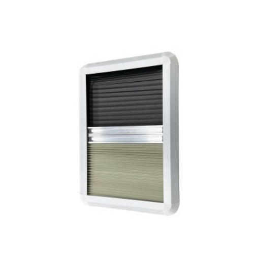 CADRE INTERIEUR AVEC STORE OCCULTANT & MOUSTIQUAIRE  - 450 X 450 - MASIS