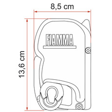 Miniature STORE F45S 425 BOITIER DEEP BLACK TOILE ROYAL GREY - FIAMMA N° 1