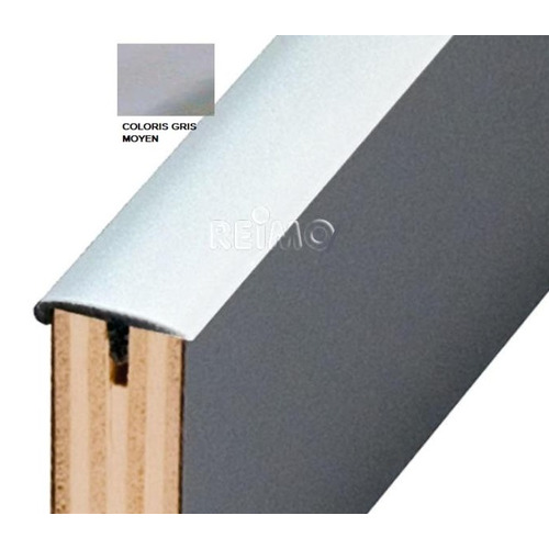 Profilé en T avec retour - 15 mm - 5 m - GRIS  - REIMO