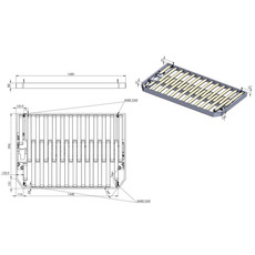 Miniature LIT ESCAMOTABLE ÉLECTRIQUE SUR CORDEAU - CARBEST N° 1