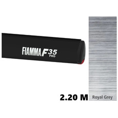 STORE F35 PRO -  BOITIER DEEP BLACK - TOILE DELUXE GRIS  - 2,30 METRES - FIAMMA