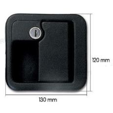 Miniature POIGNEE EXTERNE 1059 NOIRE + CLES - FAP N° 0