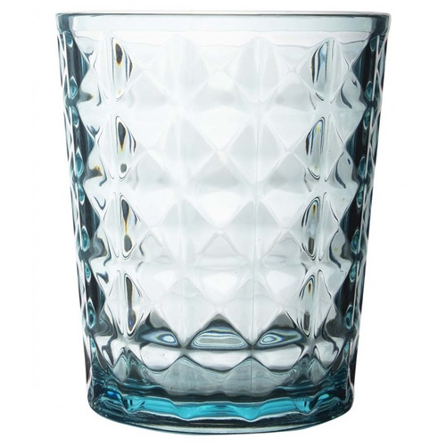 LOT DE 2 VERRES A EAU STONE LINE 480 ML BLEU - GIMEX