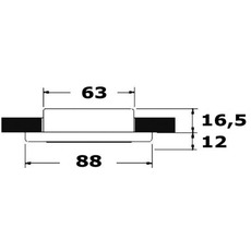 Miniature Plafonnier LED IP65 à encastrer Vega - OSCULATI N° 1