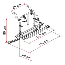 Miniature Porte vélos Ford CUSTOM Deep Black hayon  < 2023 - FIAMMA N° 4