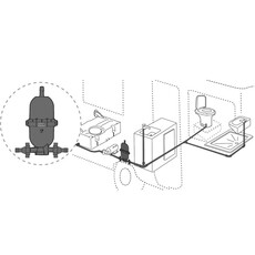 Miniature Vase d'expansion A20 embout 1/2 plus 2 raccords pour tuyau de 12 a 15mm- FIAMMA N° 3