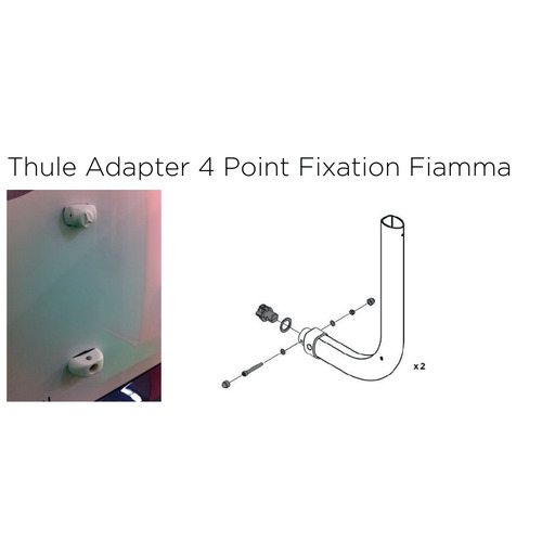 ADAPTATEURS POUR MONTAGE PORTE VELOS THULE SUR FIXATIONS FIAMMA- THULE