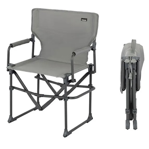 FAUTEUIL DIRECTEUR PLIANT GRIS CHINE ULTRA COMPACT R-ECO - TRIGANO