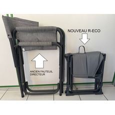 Miniature FAUTEUIL DIRECTEUR PLIANT GRIS CHINE ULTRA COMPACT R-ECO - TRIGANO N° 1