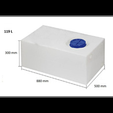 Miniature Réservoir rigide eau potable 119 L - OSCULATI N° 1