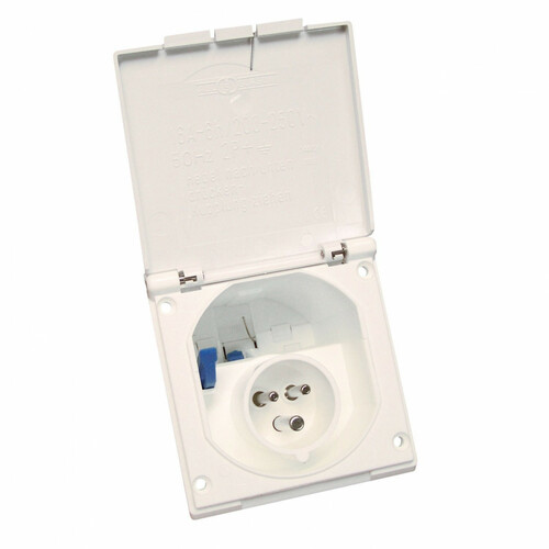 Socle prise P17 mâle encastrable - HABA