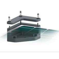 Miniature UNIFIX 1.C35 - support pour fixation à plat - panneaux solaires cadre 35mm (colle Sika + dégraissant inclus) - UNITECK N° 0